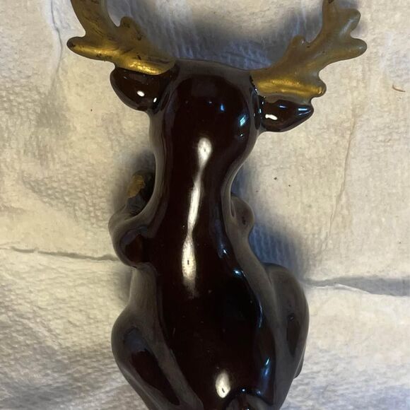 Vintage Kimple Ceramic Painted Reindeer Made in Japan Christmas Holiday 1950s - Picture 5 of 9